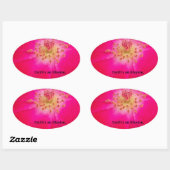 Die Erde ist eine Illusion Ovaler Aufkleber (Blatt)