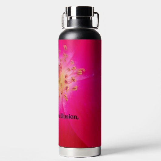 Die Erde ist eine Illusion Trinkflasche (Rückseite)