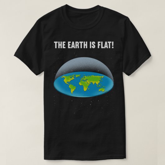 Die Erde ist flach 5 T-Shirt (Design vorne)