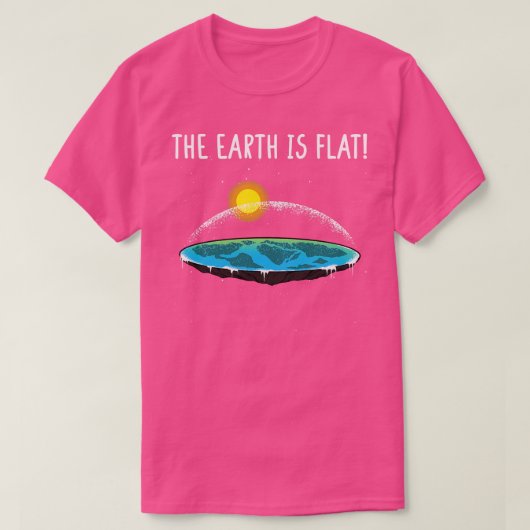 Die Erde ist flach 6 T-Shirt (Design vorne)