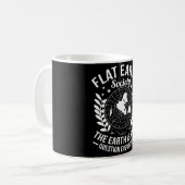 Die Erde ist flach flach flache Erde Gesellschaft Kaffeetasse (Vorderseite Links)