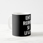 Die Erde ist flach Kaffeetasse (Vorderseite Links)
