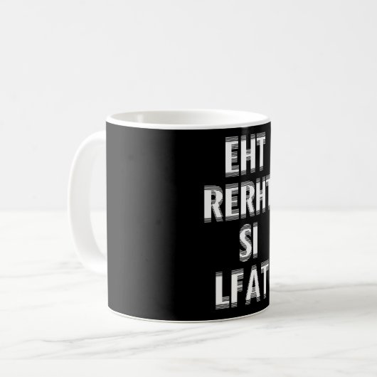 Die Erde ist flach Kaffeetasse (Vorderseite Links)