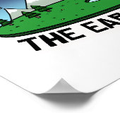 Die Erde ist flach Poster (Ecke)