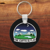 Die Erde ist flach Schlüsselanhänger (Vorderseite)