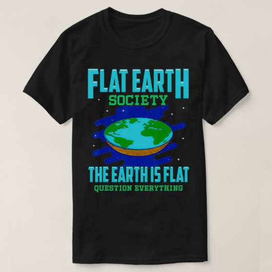 Die Erde ist flach T-Shirt (Design vorne)