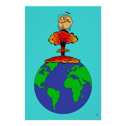 Die Erde ist in Gefahr Poster (Vorderseite)