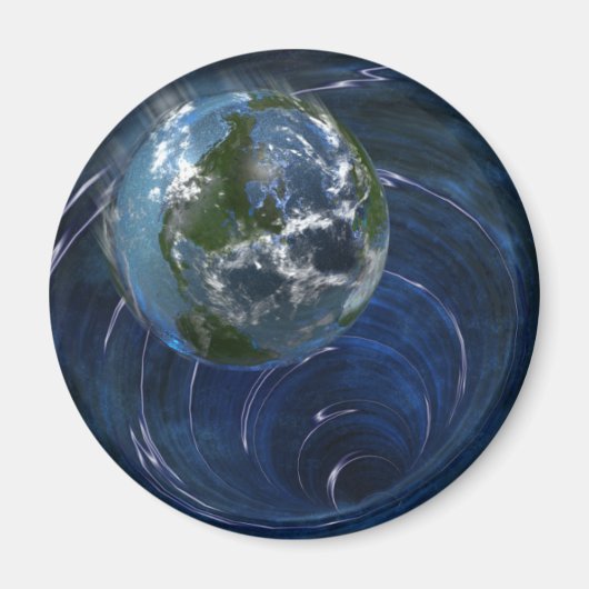 Die Erde ist in Schwierigkeiten Magnet (Vorne)