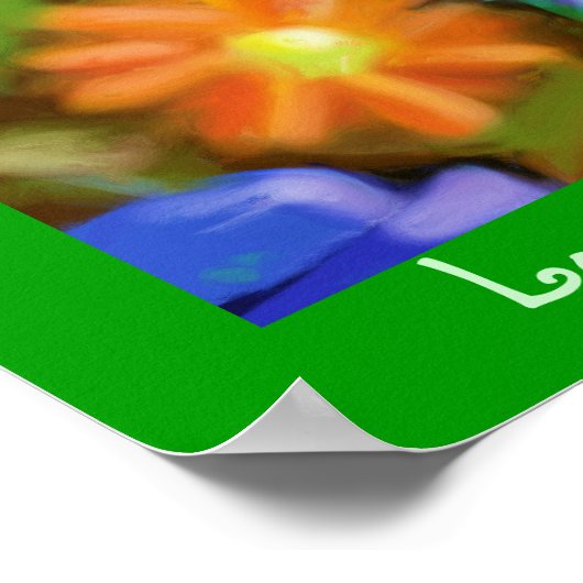 Die Erde ist meine Mutter Poster (Ecke)