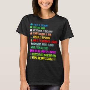 Die Erde ist nicht flach flach flach, flach auf de T-Shirt