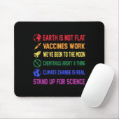Die Erde ist nicht mit flachen Impfstoffen gegen d Mousepad (Mit Mouse)