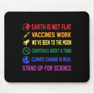Die Erde ist nicht mit flachen Impfstoffen gegen d Mousepad