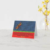 "Die Erde ist nur eine..." Mitteilungskarte (Gelbe Blume)