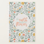 Die Erde lacht in Blume botanisches Muster Planer (Vorderseite)