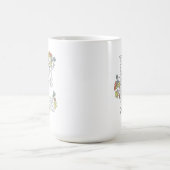 Die Erde lacht in Blume Kaffeetasse (Mittel)
