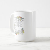 Die Erde lacht in Blume Kaffeetasse (Vorderseite Links)