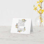 Die Erde lacht in Blume Karte (Gelbe Blume)