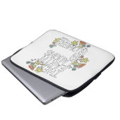 Die Erde lacht in Blume Laptopschutzhülle (Vorne Knopf)