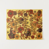 Die Erde lacht in Blume Medium Wandteppich (Vorderseite (Horizontal))