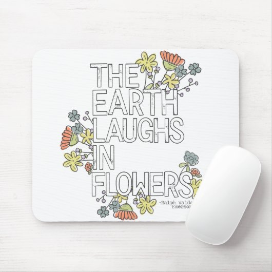 Die Erde lacht in Blume Mousepad (Mit Mouse)