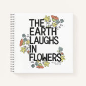 Die Erde lacht in Blume Notizblock (Vorderseite)