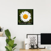 Die Erde lacht in Blume Poster (Heimbüro)