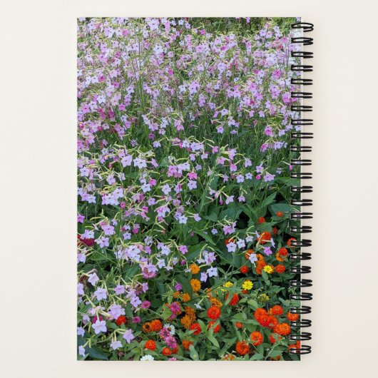 Die Erde lacht in Blume Zitat von Blumen Notizblock (Rückseite)