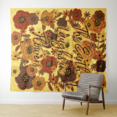 Die Erde lacht in extra großen Blume Wandteppich (Beispiel (Horizontal))