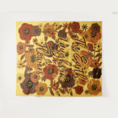 Die Erde lacht in extra großen Blume Wandteppich (Vorderseite (Horizontal))