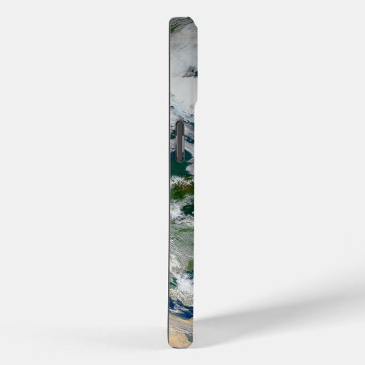 Die Erde mit der Arktis, Europa und Asien. Case-Mate iPhone Hülle (Rückseite / Rechts)