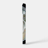 Die Erde mit der Arktis, Europa und Asien. iPhone 15 Hülle (Linke Seite)