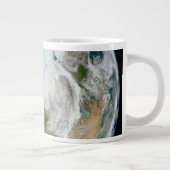 Die Erde mit der Arktis, Europa und Asien. Jumbo-Tasse (Rechts)