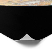 Die Erde mit der Arktis, Europa und Asien. Poster (Ecke)