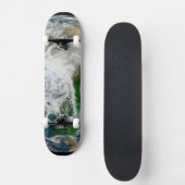 Die Erde mit der Arktis, Europa und Asien. Skateboard (Vorderseite)