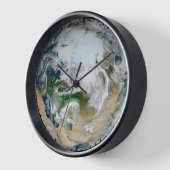 Die Erde mit der Arktis, Europa und Asien. Uhr (Winkel)