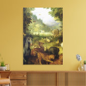 Die Erde, oder das irdische Paradies, Einzelheiten Leinwanddruck (Insitu (Wohnzimmer))