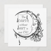 Die Erde ohne Kunst ist nur EH Inspiration Zitat (Vorne/Hinten)