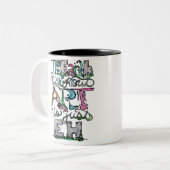 Die Erde ohne Kunst ist nur EH Zweifarbige Tasse (Vorderseite Links)