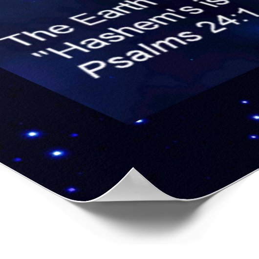 Die Erde Poster (Ecke)