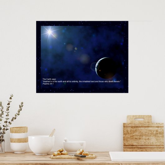 Die Erde Poster (Küche)