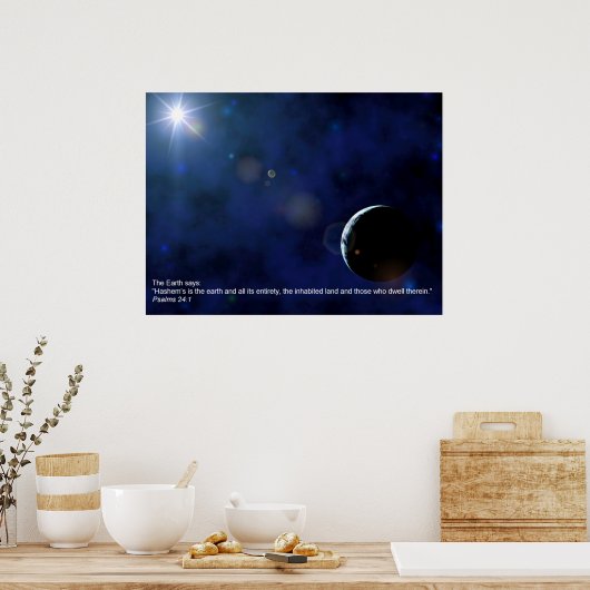 Die Erde Poster (Küche)