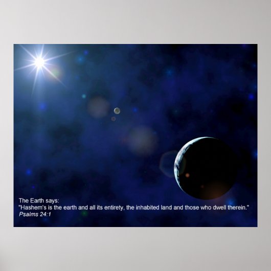 Die Erde Poster (Vorne)