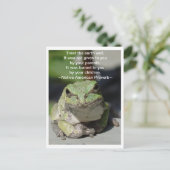 Die Erde Postkarte (Stehend Vorderseite)