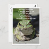 Die Erde Postkarte (Vorne/Hinten)