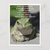 Die Erde Postkarte (Vorderseite)