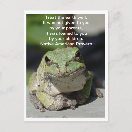 Die Erde Postkarte (Vorderseite)