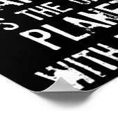 Die Erde Rette die Erde auf unserem Planeten Poster (Ecke)