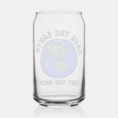 Die Erde rette die Reichen | Fette Öko Dosenglas (Rückseite)