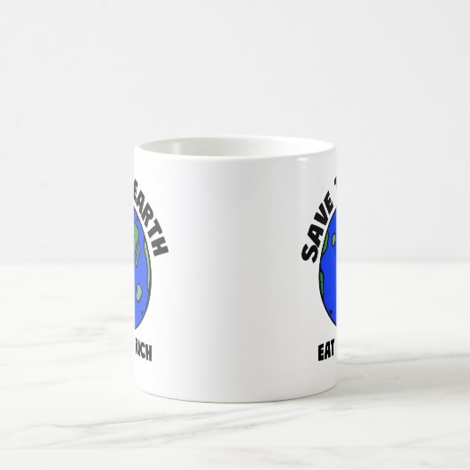 Die Erde rette die Reichen | Öko Activist Bold Kaffeetasse (Mittel)