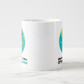 Die Erde sauber Behalten Jumbo-Tasse (Vorderseite)